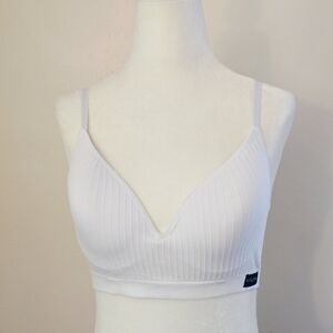 Nautica Women's 34C White Ribbed Bralette